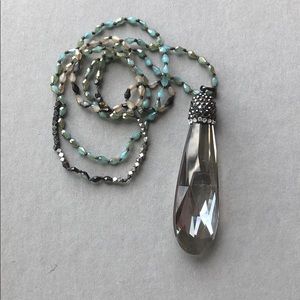 Chandelier Crystal Pendant Necklace